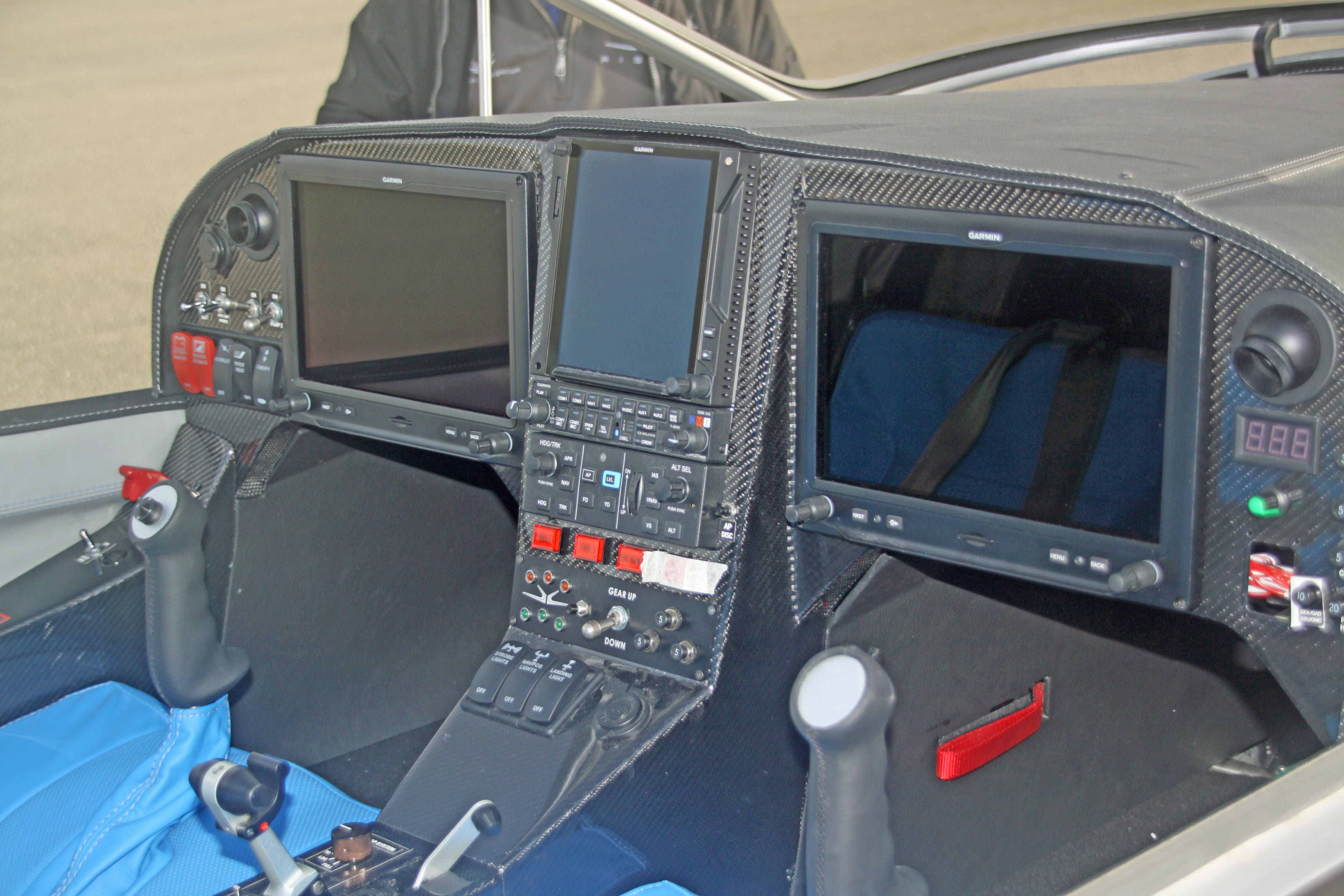Inside of Risen Aircraft cockpit photo